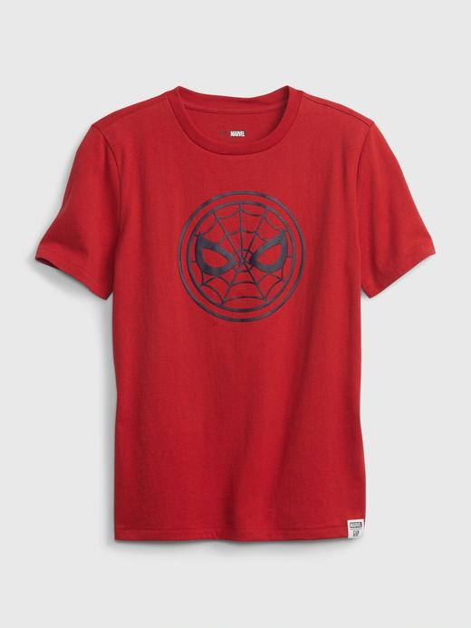 Erkek Çocuk Kırmızı DC™  100% Organik Pamuk Grafik Baskılı T-Shirt