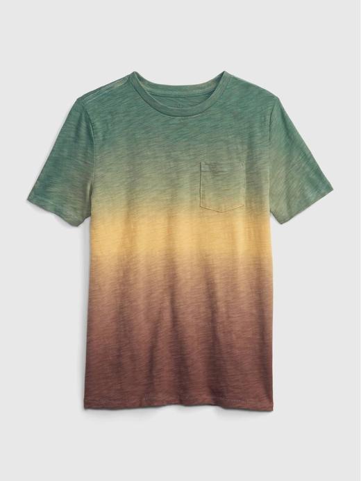 Erkek Çocuk Çok Renkli %100 Organik Pamuk Cepli T-Shirt