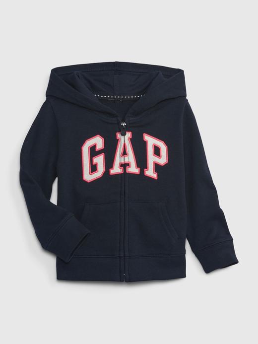 Kız Bebek Lacivert Gap Logo Fermuarlı Sweatshirt