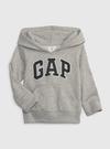 Erkek Bebek Gri Gap Logo Kapüşonlu Sweatshirt