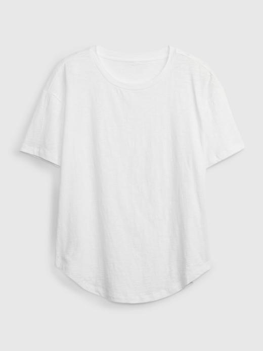 Kadın Beyaz 100% Organik Pamuk T-Shirt