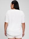 Kadın Beyaz 100% Organik Pamuk T-Shirt