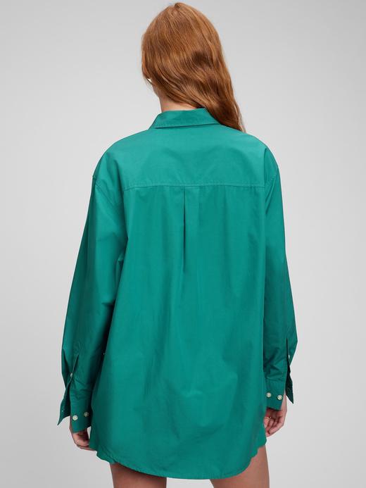 Kadın Yeşil Oversize Gömlek