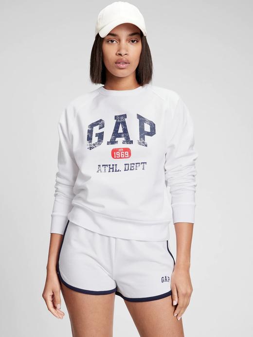 Kadın Beyaz Gap Logo Sweatshirt