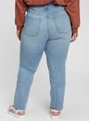 Kadın Açık Mavi High Rise Washwell™ Classic Straight Jean Pantolon