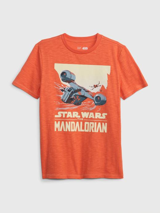 Erkek Çocuk Turuncu Star Wars™ %100 Organik Pamuk T-Shirt