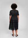 Kadın Haki Dantel Detaylı Midi Elbise