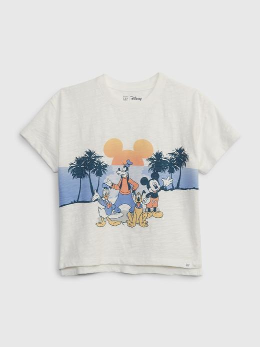Erkek Bebek Beyaz Disney Mickey Mouse Grafik Baskılı T-Shirt
