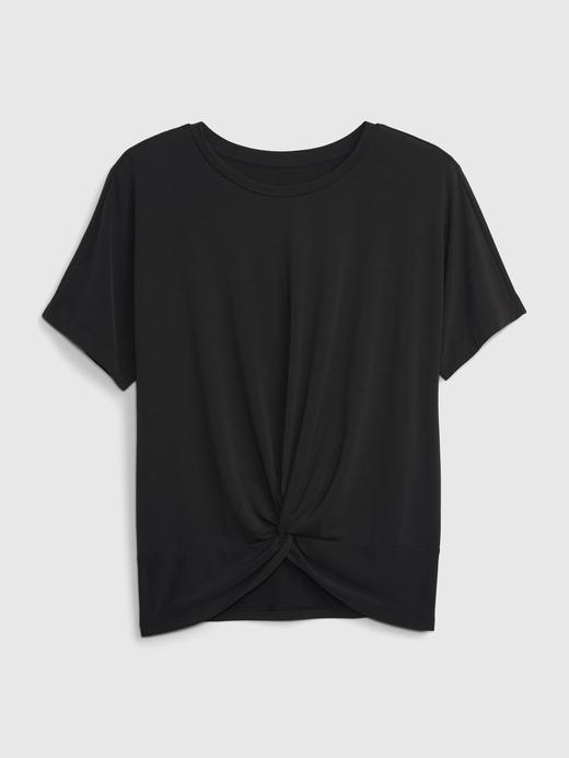 Kadın Siyah GapFit Kısa Kollu T-Shirt