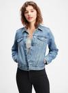 Kadın Açık Mavi Icon Washwell™ Denim Ceket
