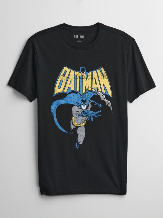 Erkek Siyah DC™ Batman Grafik Baskılı T-Shirt
