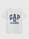 Erkek Bebek Beyaz Gap Logo %100 Organik Pamuk T-Shirt