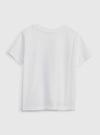 Erkek Bebek Beyaz Gap Logo %100 Organik Pamuk T-Shirt
