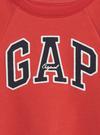 Kız Bebek Kırmızı Gap Logo Bisiklet Yaka Sweatshirt