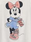 Kız Bebek Beyaz Disney Minnie Mouse Grafik Baskılı Atlet