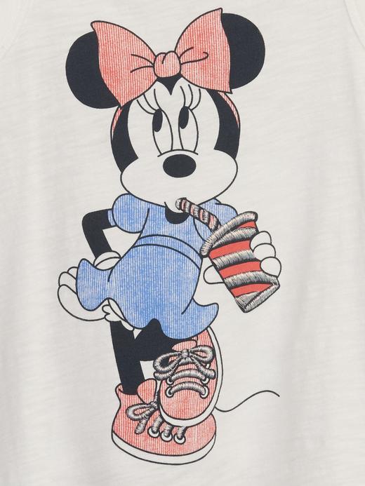 Kız Bebek Beyaz Disney Minnie Mouse Grafik Baskılı Atlet