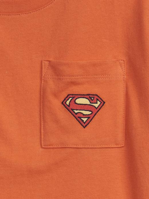 Erkek Bebek Turuncu DC™ Grafik Baskılı Oversize Kısa Kollu T-Shirt