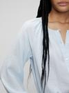 Kadın Pembe Kayık Yaka Uzun Kollu Gömlek
