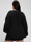 Kadın Pembe Kayık Yaka Uzun Kollu Gömlek