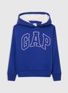Kız Çocuk Mavi Gap Logo Kapüşonlu Sweatshirt