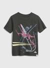 Erkek Bebek Siyah Star Wars™ Grafik Baskılı 100% Organik Pamuk T-Shirt