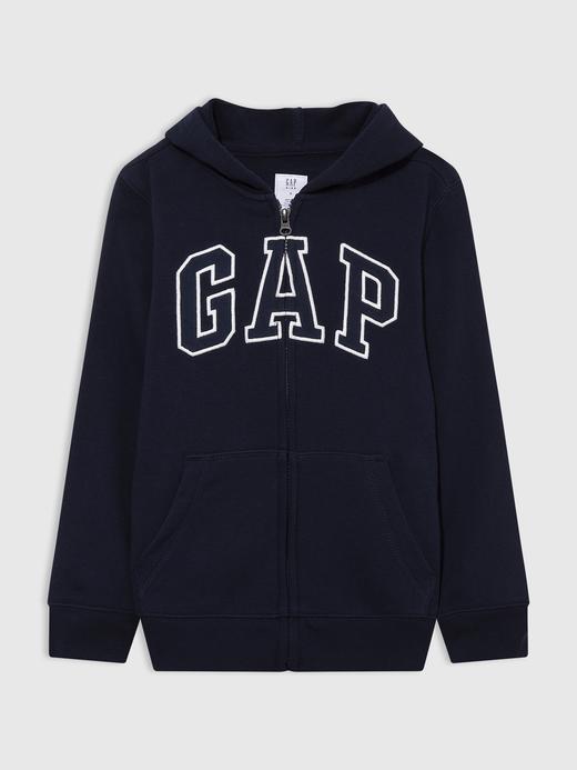 Erkek Çocuk Lacivert Fermuarlı Gap Logo Sweatshirt