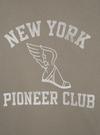 Erkek Yeşil Gap x New York Pioneer Club Bisiklet Yaka Sweatshirt