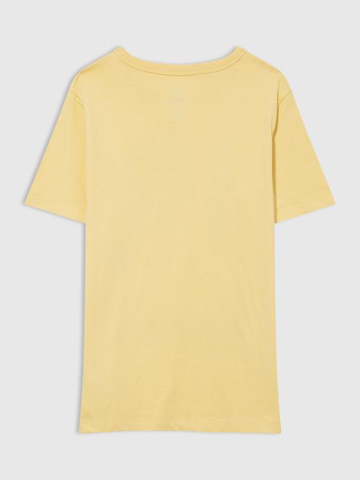 Erkek Çocuk Sarı Gap Logo Grafik Baskılı T-Shirt