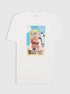 Erkek Beyaz GAP X Jean-Michel Basquiat Grafik Baskılı T-Shirt