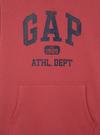 Erkek Kırmızı Gap Logo Kapüşonlu Sweatshirt