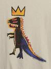 Erkek Krem GAP X Jean-Michel Basquiat Grafik Baskılı T-Shirt