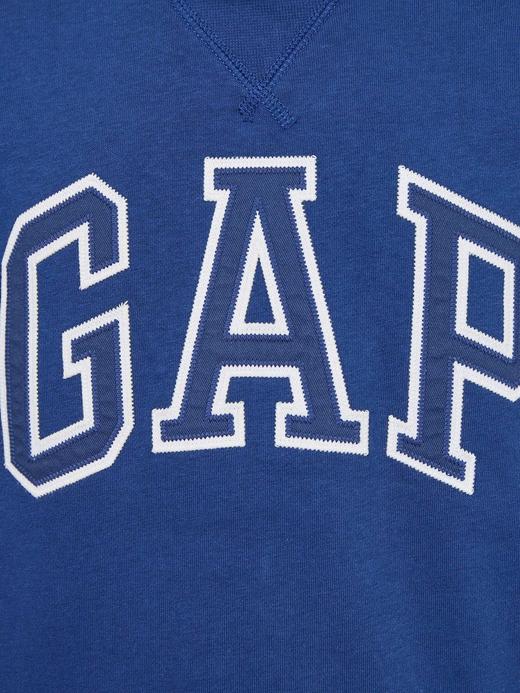 Erkek Çocuk Koyu Mavi Gap Logo Bisiklet Yaka Sweatshirt