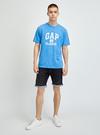 Erkek Mavi %100 Organik Pamuk Gap Logo T-Shirt