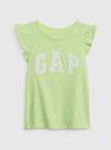 Kız Bebek Yeşil Gap Logo Fırfır Detaylı Atlet