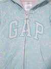 Kız Bebek Mavi Gap Logo Grafik Desenli Kapüşonlu Sweatshirt