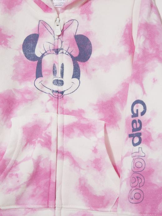 Kız Bebek Pembe Batik Disney Minnie Mouse Gap Logo Sweatshirt