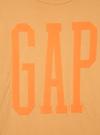 Erkek Çocuk Turuncu Gap Logo Bisiklet Yaka T-Shirt