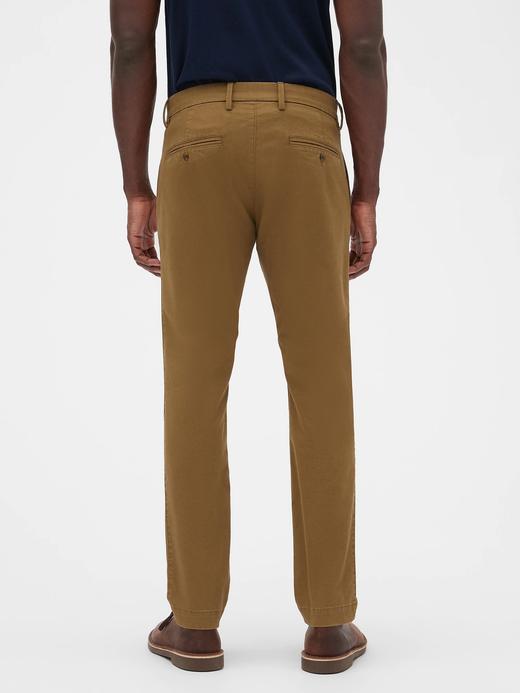 Erkek Siyah GapFlex Skinny Fit Khaki Pantolon