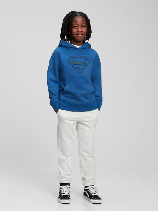 Erkek Çocuk Siyah DC™ Grafik Baskılı Kapüşonlu Sweatshirt
