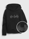 Erkek Çocuk Siyah DC™ Grafik Baskılı Kapüşonlu Sweatshirt