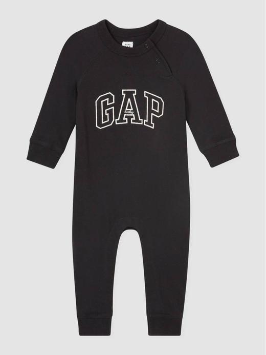 Erkek Bebek Siyah Gap Logo Tek Parça Tulum