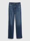 Genç Kız Koyu Mavi Organik Pamuk Washwell™ 90's Loose Fit Jean Pantolon