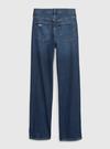 Genç Kız Koyu Mavi Organik Pamuk Washwell™ 90's Loose Fit Jean Pantolon
