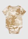 Erkek Bebek Kahverengi 100% Organik Pamuk Bodysuit