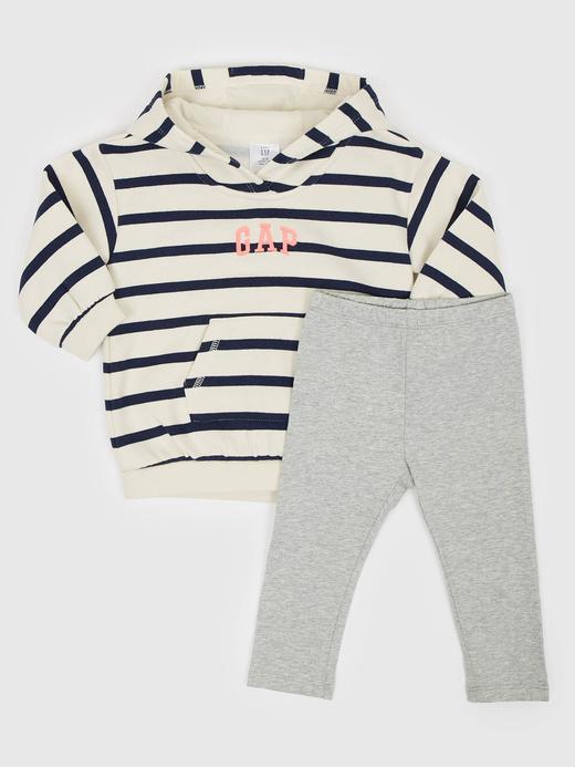 Kız Bebek | Lacivert Oversize Sweatshirt Outfit Set
