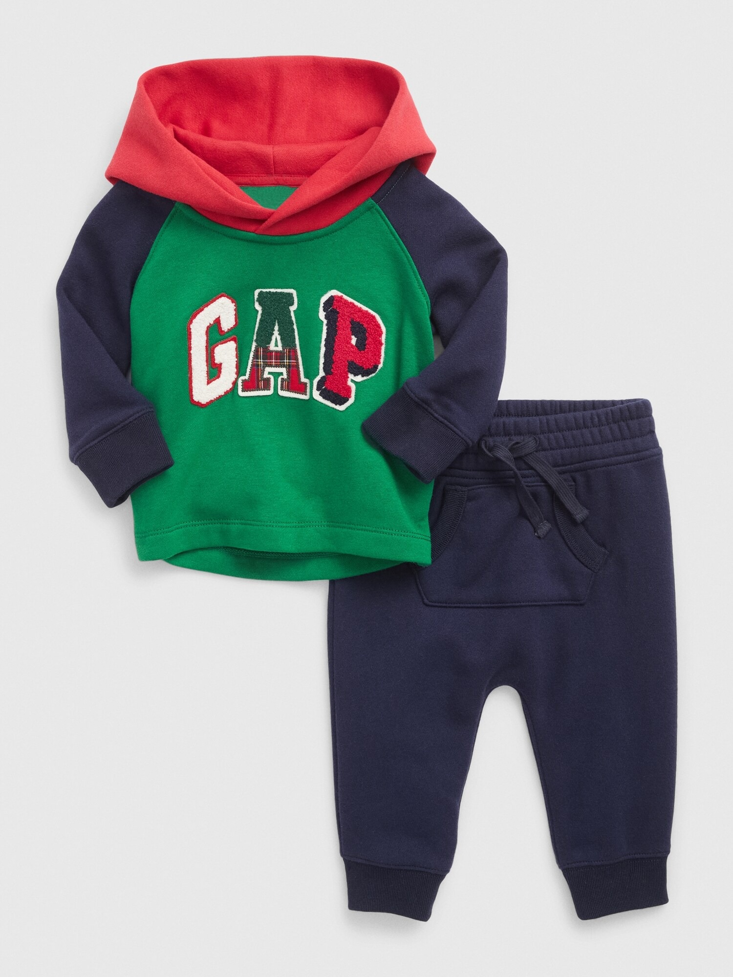 Gap Colorblock Sweatshirt Outfit Set. 1