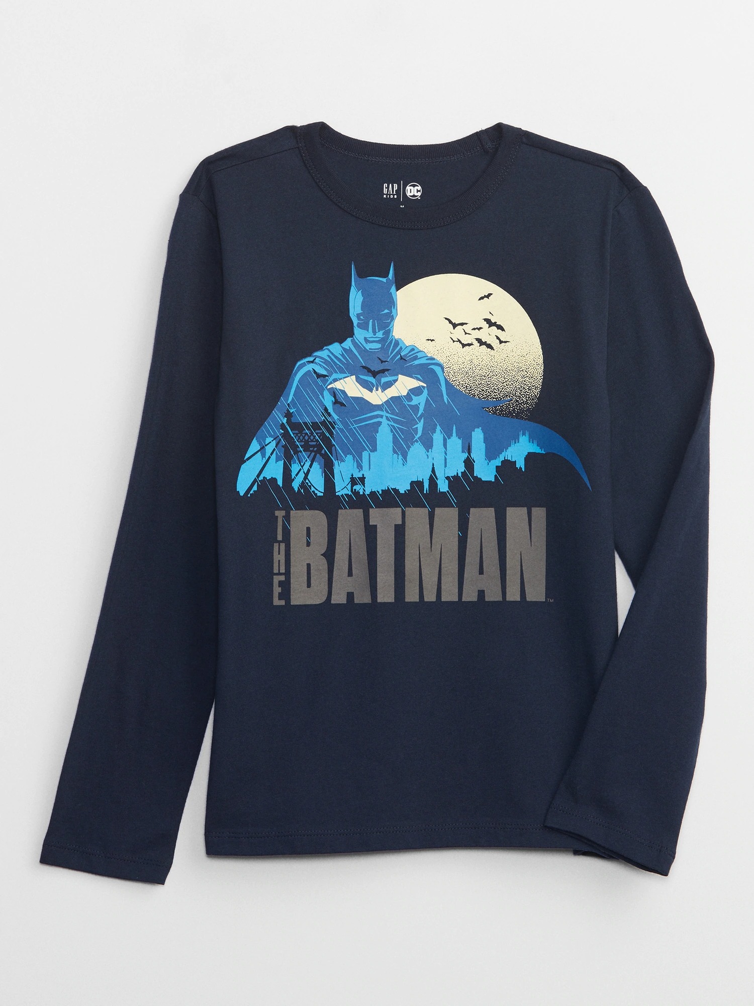 Gap DC™ Batman Grafikli Uzun Kollu T-Shirt. 1