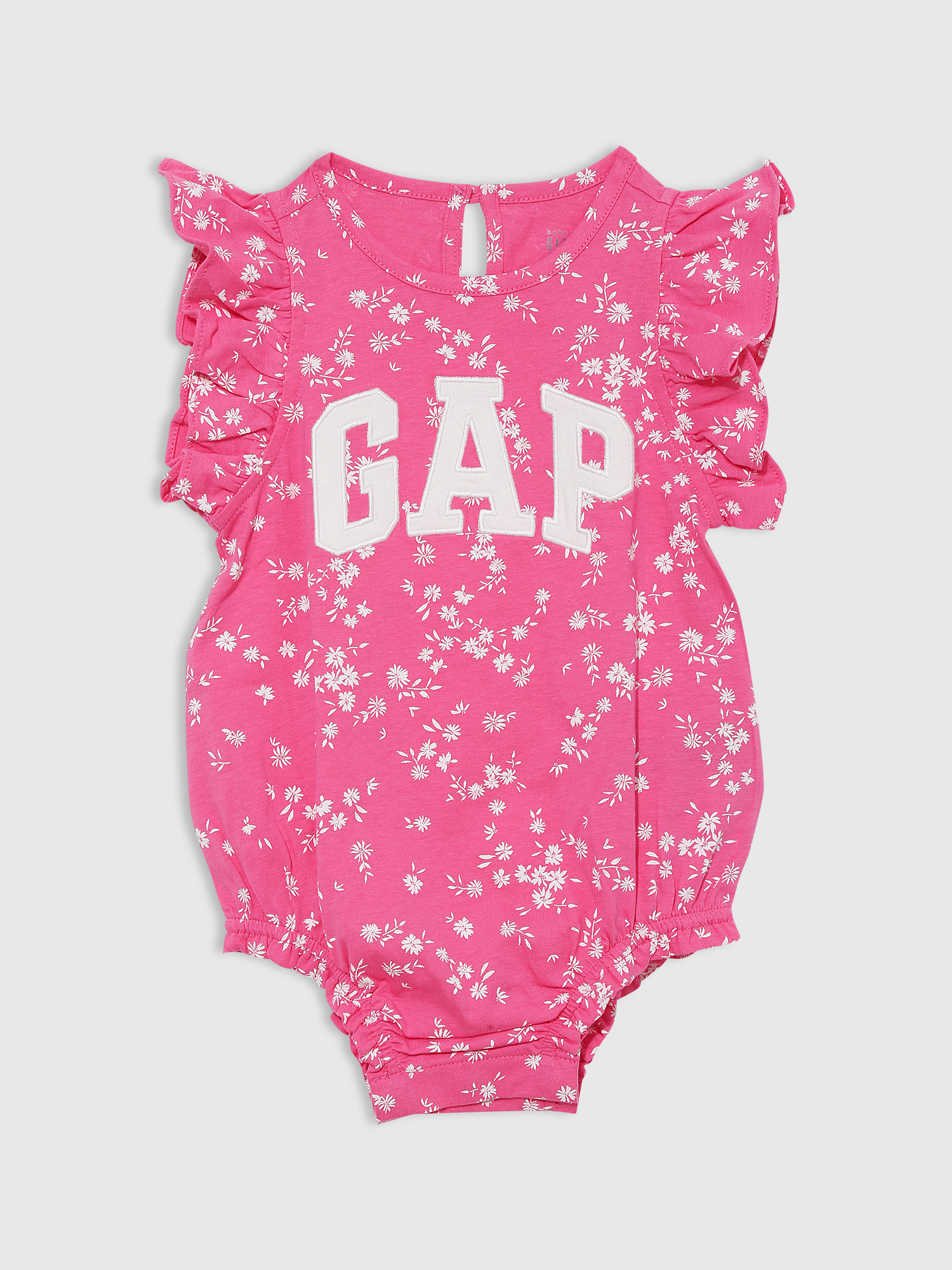 Gap Gap Logo Çiçek Desenli Fırfırlı Bodysuit. 1
