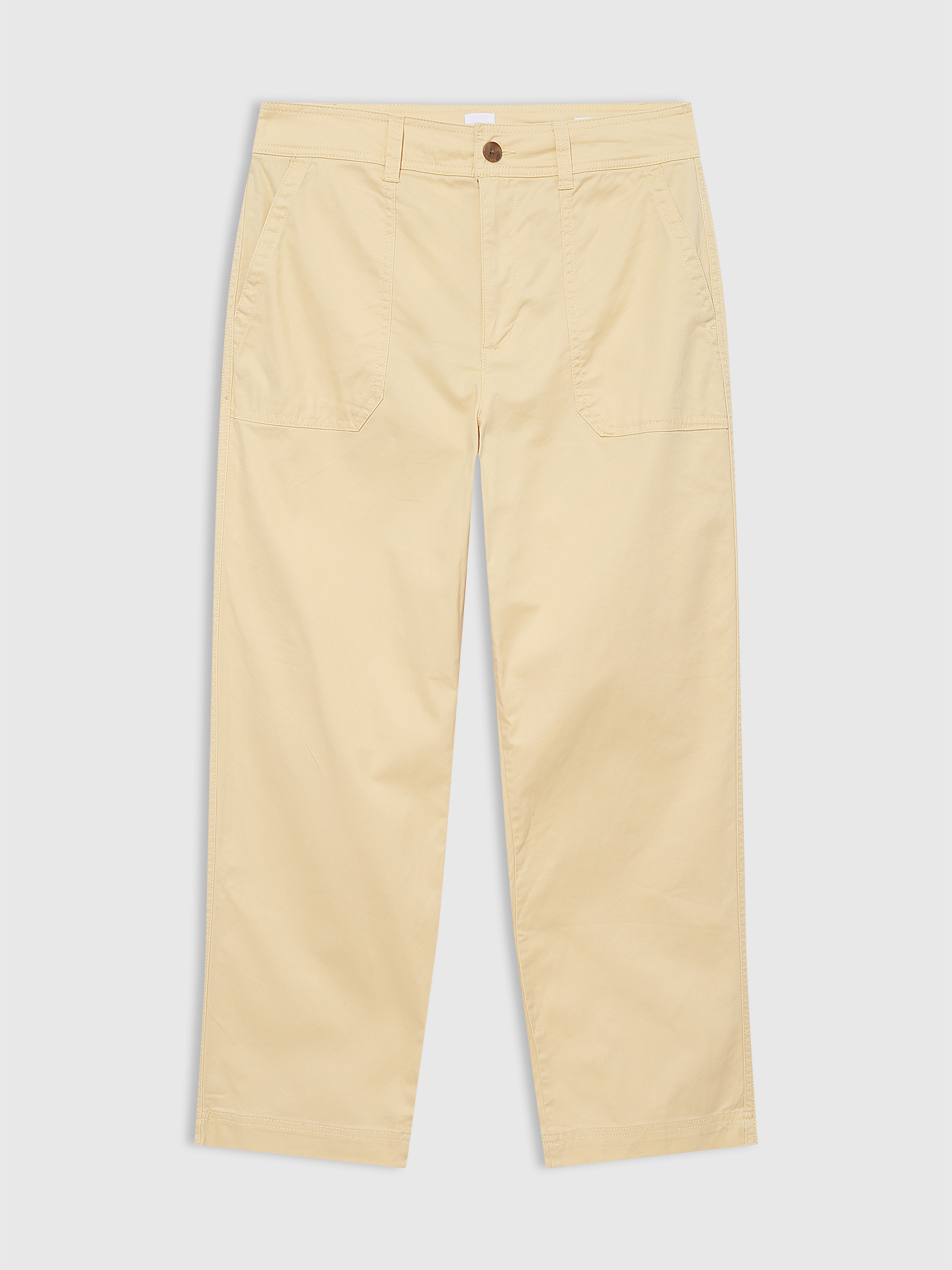 Gap High Rise Girlfriend Utility Khaki Washwell™ Pantolon. 1