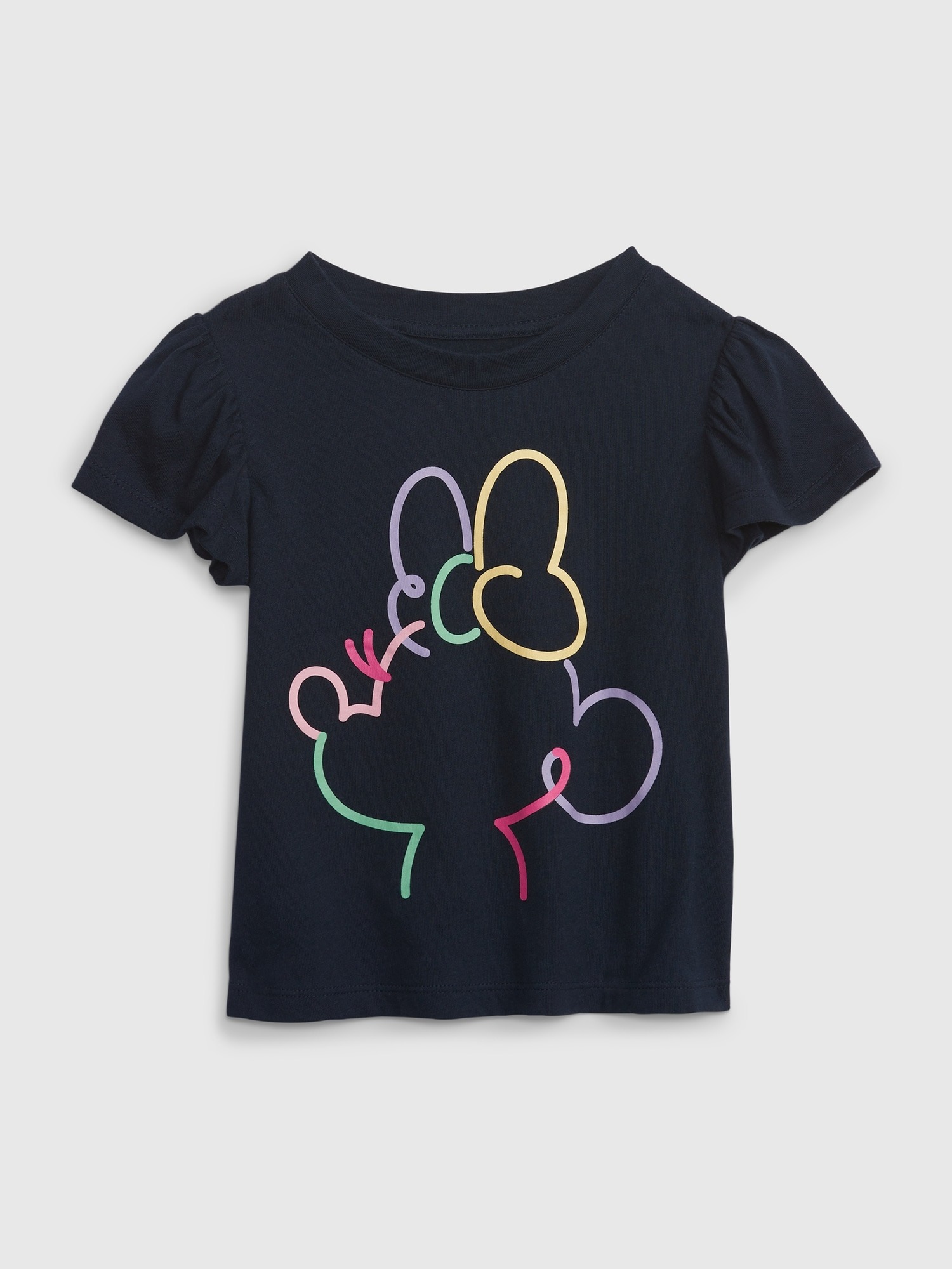 Gap %100 Organik Pamuk Disney Flutter Kol T-Shirt. 1